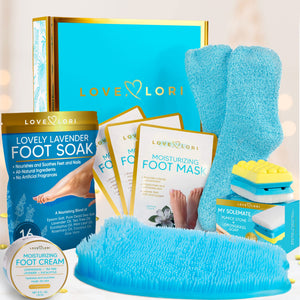 Love Lori Pampering Foot Care Kit – Self Care Gifts for Women, Relaxation Gifts for Mom, Gift Box for Her, Christmas Gift for Wife, Spa Gifts for Women, Bath Sets for Women