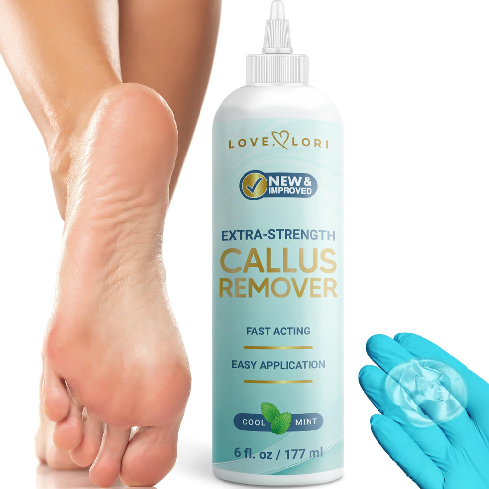 Extra Strength Callus Remover for Feet Callus Remover Gel Foot Scrub Love Lori