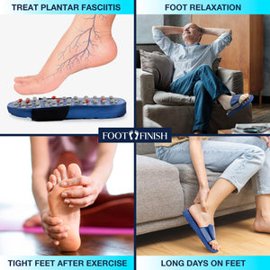 Slippers for Plantar Fasciitis for Women & Men (L) - Acupressure & Acupuncture Foot Massager Sandals