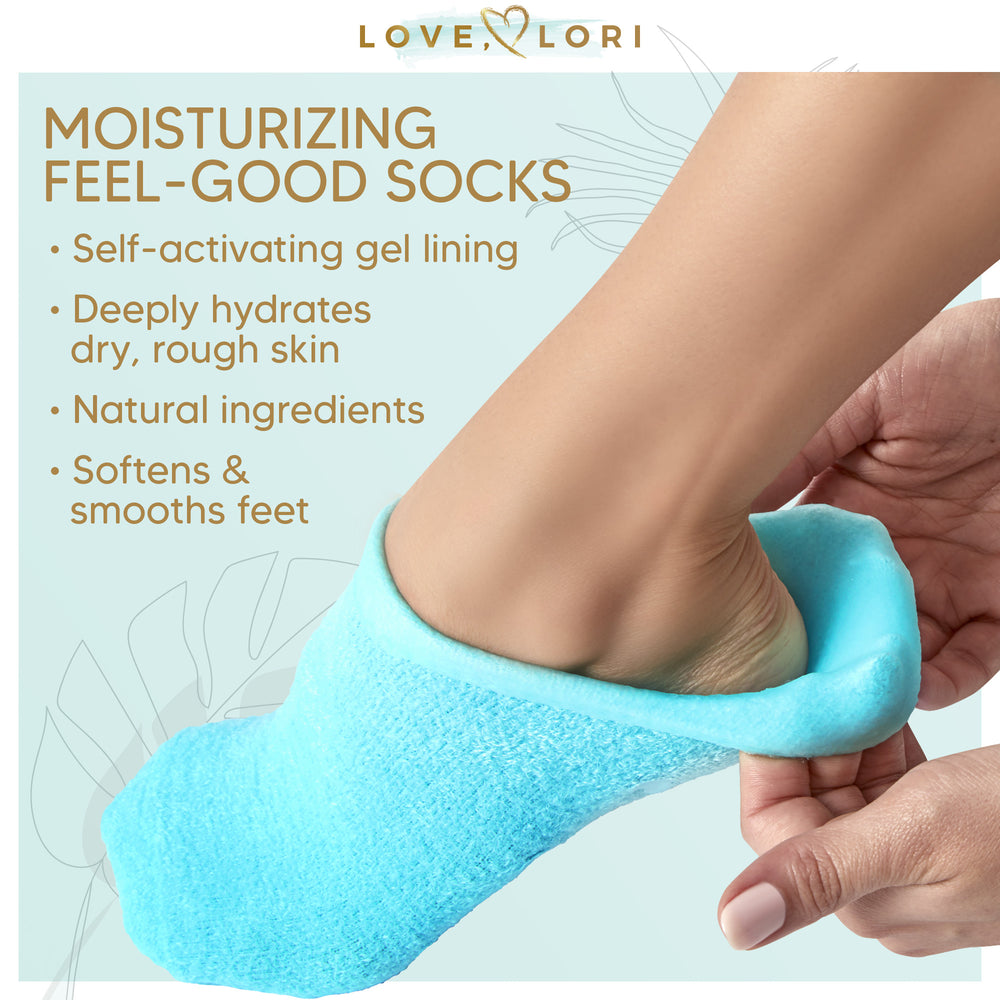 Moisturizing Socks & Gel Socks for Dry Cracked Feet Women by Love Lori –  Love, Lori