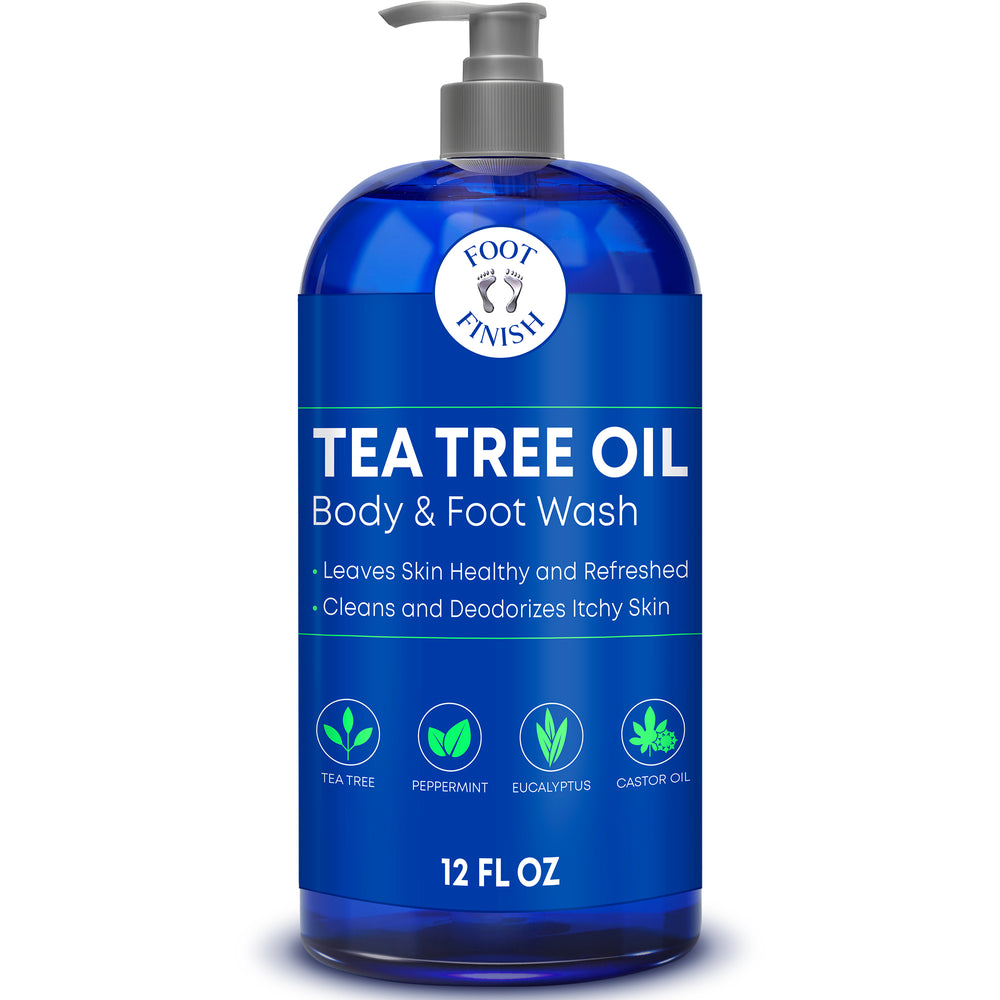 Tea Tree Body Wash (12oz) - Antibacterial Body Wash for Jock Itch - Eczema Body Wash - Self Care Gifts for Women - Antifungal Soap & Shower Gel for Acne - Athletes Foot Treatment - Stocking Stuffers