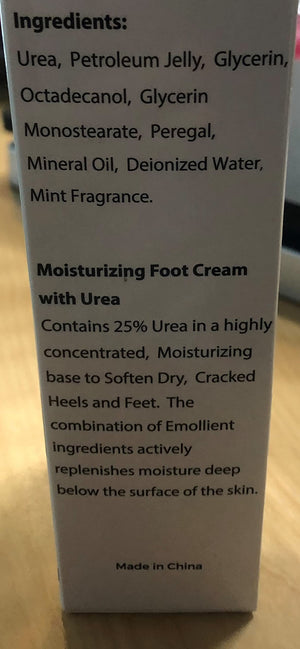 LOVE, LORI Urea Cream 25% Foot Softening Treatment 4 oz Foot Cream for Dry Cracked Heels & Hands - Ultra Repair Cream Intense Hydration for Dry Feet, Knees, Elbows - Stocking Stuffers for Her