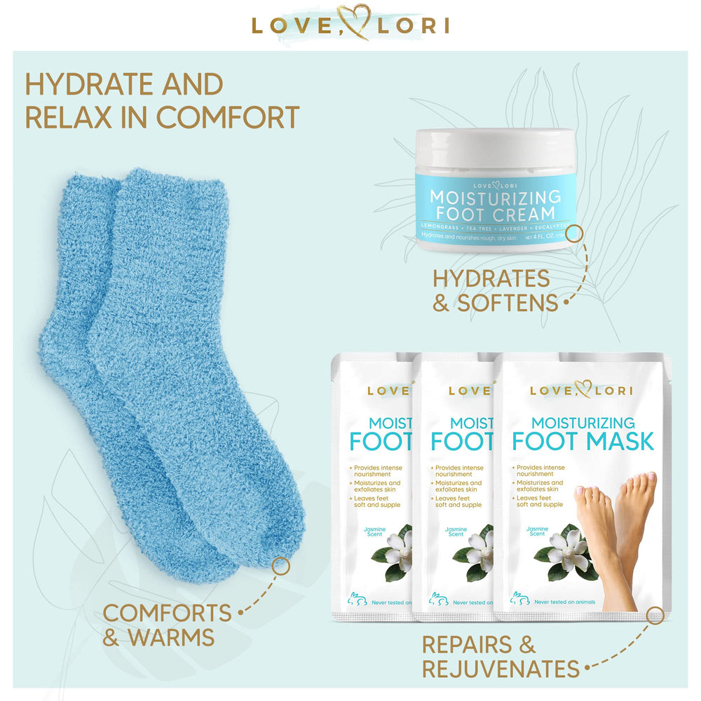 
            
                Load image into Gallery viewer, Love Lori Pampering Foot Care Kit – Self Care Gifts for Women, Relaxation Gifts for Mom, Gift Box for Her, Christmas Gift for Wife, Spa Gifts for Women, Bath Sets for Women
            
        