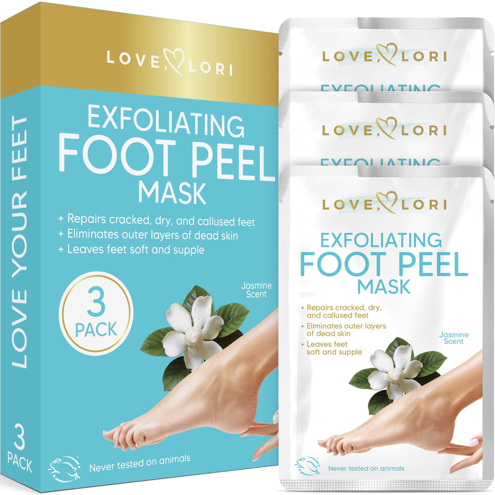 Foot Peel Mask For Dry cracked feet (3pk) - Foot Mask Peel & Dead Skin –  Love, Lori